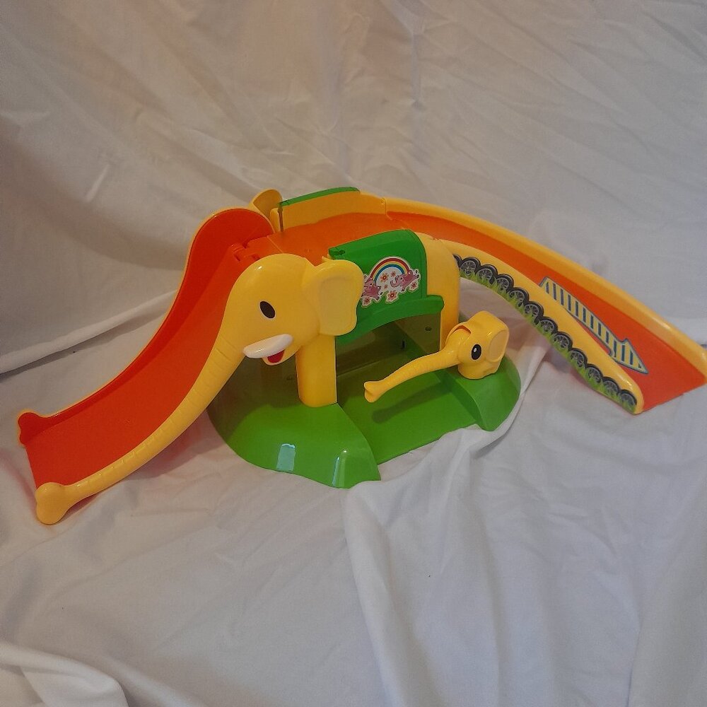 Marstone Toddler Toys Elephant Slide missing 4 Animal Car Toys and Blue Tower